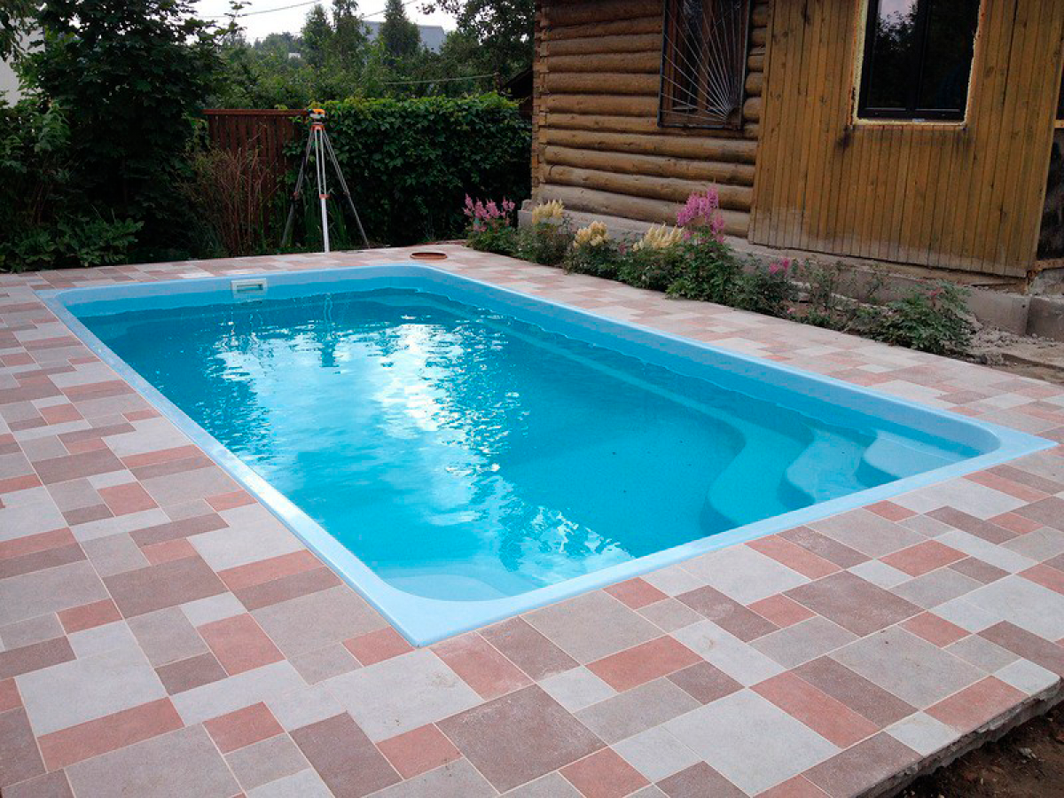 Композитный бассейн "Temp" 610 х 320 см глубиной 125 х 160 см, прямоугольник морозоустойчивый